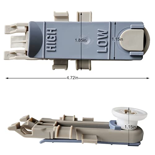 Whirlpool, Maytag, KitchenAid, Magic Chef Dishwasher Upper Rack Wheel Adjuster 2 PCS W10889280 B0050O2HIO B00JLMM1V4 Rep