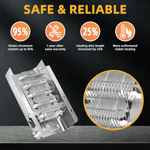 Kenmore 70 80 Series Dryer Heating Element - Replacement Part for 110 W Dryers
| Whirlpool Maytag Centennial Dryer Heat