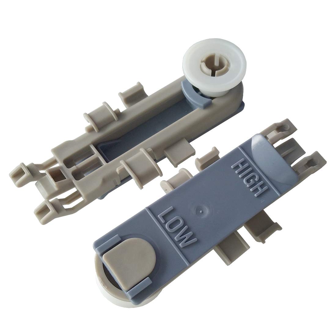 Whirlpool, Maytag, KitchenAid, Magic Chef Dishwasher Upper Rack Wheel Adjuster 2 PCS W10889280 B0050O2HIO B00JLMM1V4 Rep
