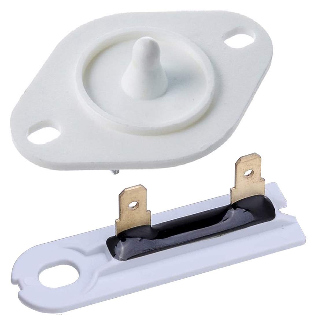Seentech 8577274 Dryer Thermistor and 3392519 Dryer Thermal Fuse - Exact Fit for Whirlpool Kenmore Maytag Inglis Replace