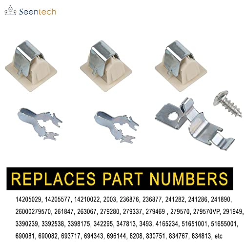 Seentech Lifetime Dryer Door Latch Strike Kit for Whirlpool Kenmore - Replaces 236877 420198 423232 279337 3392538 - Pac