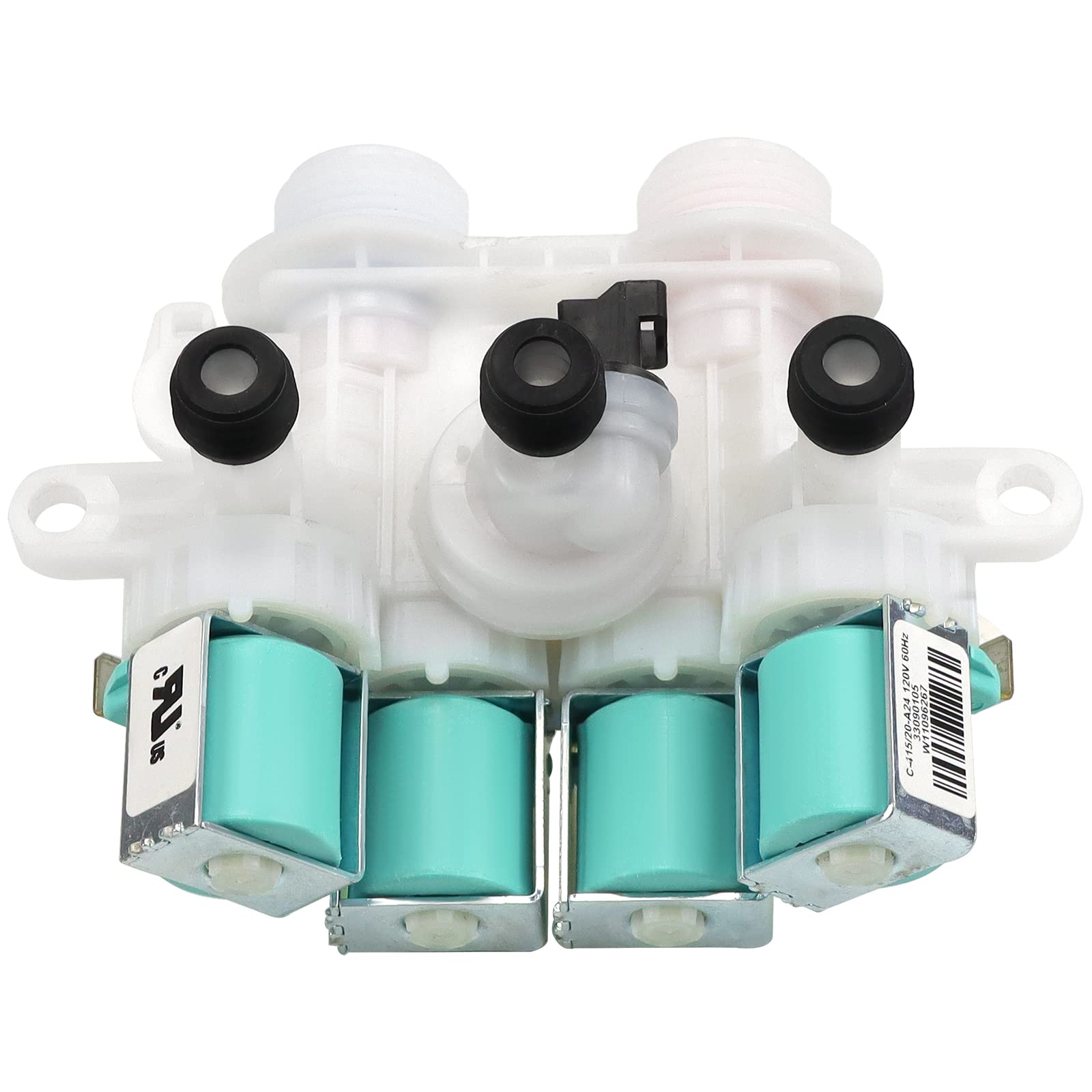 LUXRILIX Maytag Whirlpool Kenmore Washer Water Inlet Valve Replacement 33090105, Replaces W10599423 W10758828, 33090105,